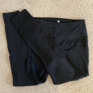 90 degree Black Leggings